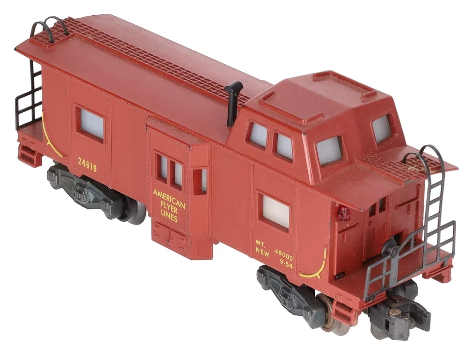 American Flyer 24619 Vintage S American Flyer Lines Baywindow Caboose - Image 2 of 4