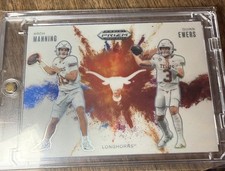 2025 Panini Prizm Draft Picks Arch Manning / Quinn Ewers Dual Color Blast SSP #4