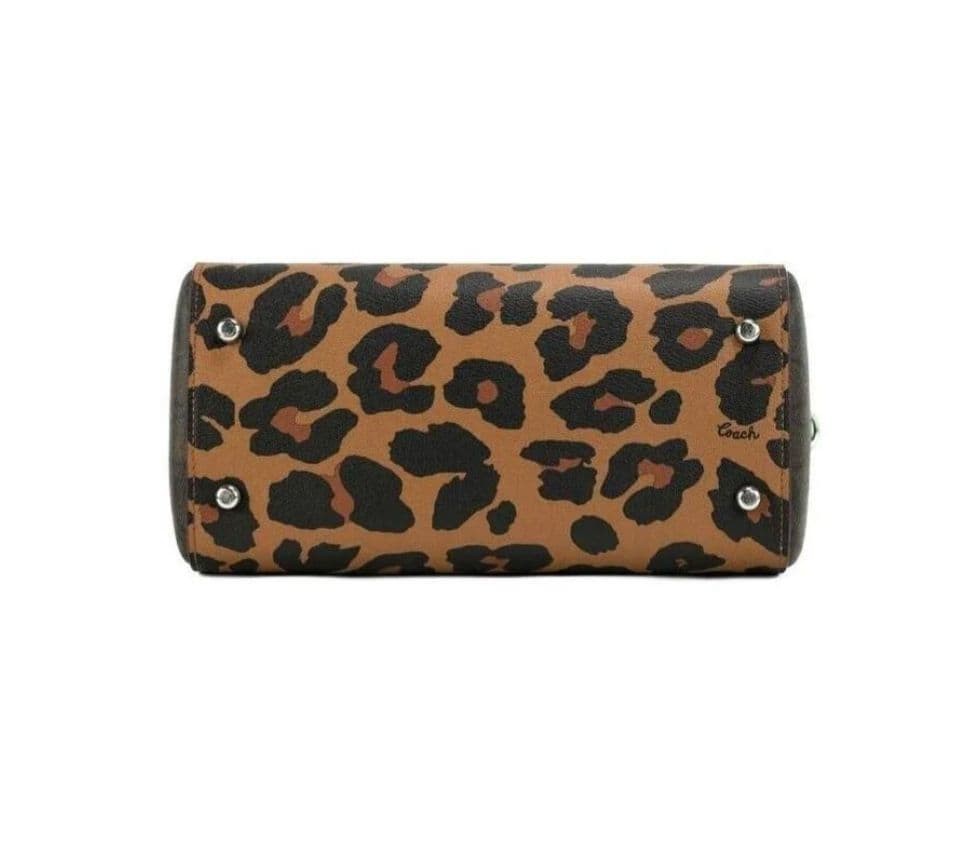 Excellent condition COACH Leopard pattern 2 way s… - image 9