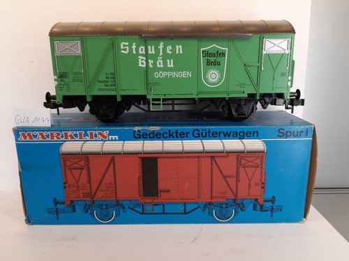 GWA1177 Märklin 5862 Spur 1 - gedeckter Güterwagen Bierwagen Staufen Bräu Göppin | Condition: Gebraucht
