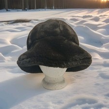 Vintage United Hatters Hat Millinery Workers Union Faux Fur Medium 7-71/8