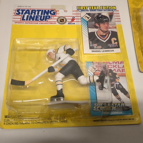 Starting Lineup 1993, Belfour & Lemieux or 1994 Fuhr hockey pick 1 - Picture 4 of 10