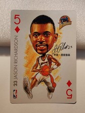 JASON RICHARDSON 2005 NBA PLAYING CARDS RARE CHINESE EDITION GOLDEN ST. WARRIORS