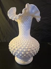 Vintage Fenton Ruffled Vase 11" Tall. Excellent Condition