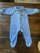 Vintage Paddington Bear Terry Cloth Footed Pajamas. Sleepers. 6-12 Months.