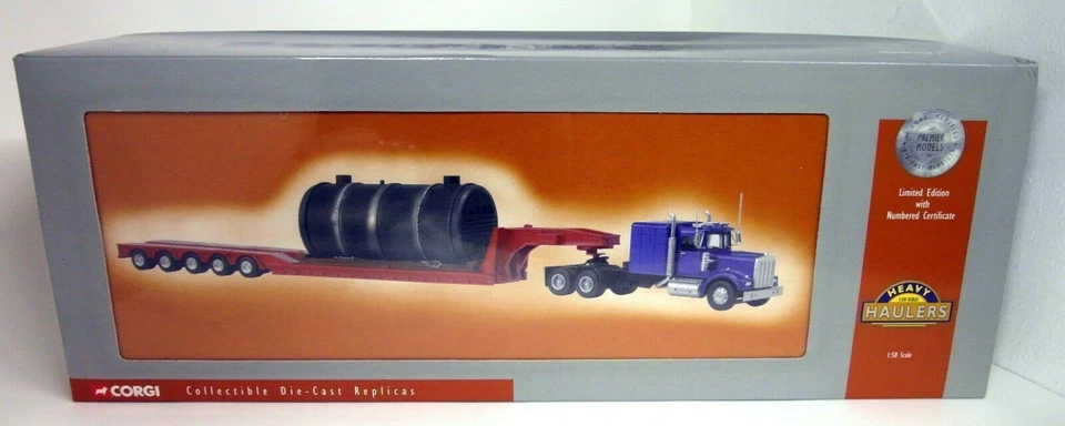 Corgi 1/50 US55702 Kenworth W925 + Low Loader & Boiler Load Model Truck - Image 3 of 4