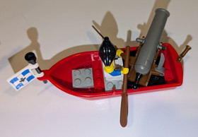 Lego 6245 Harbor Sentry and 6257 Pirates Castaway's Raft 98% complete - No Box