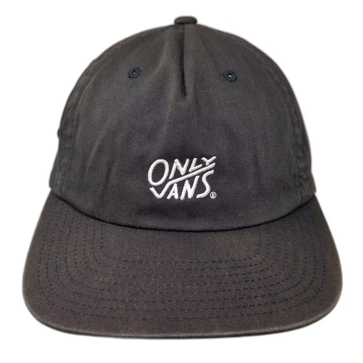 Vans 5 Panel Cap Black OS OnlyVans Adjustable Embroidered Logo