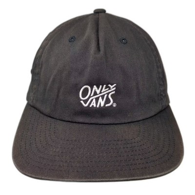 Vans 5 Panel Cap Black OS OnlyVans Adjustable Embroidered Logo Script Hat