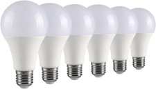 6-Pack 3 Way Bulb 50 100 150W Replacement LED Light Bulbs, Daylight 5000K,