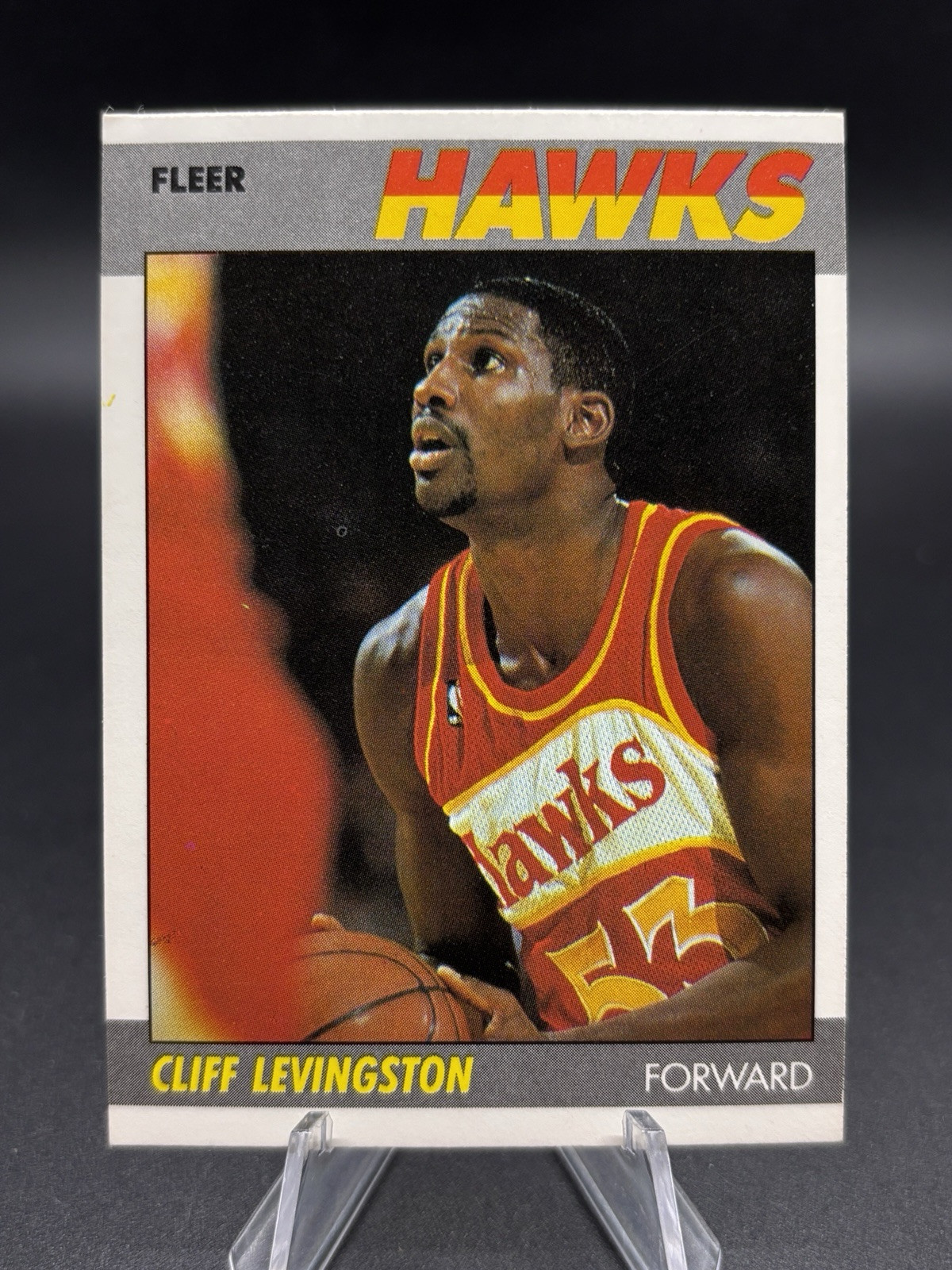 1987-88 Fleer #63 Cliff Levingston Atlanta Hawks NM to NM-MT