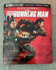 The Running Man 4K  Glen Powell , NO DIGITAL COPY slipcover included.
