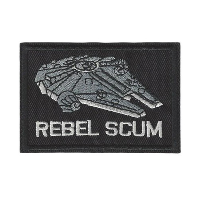 #ad #ad REBEL SCUM IRON ON PATCH 3quot; Millennium Falcon Star Wars Fan Embroidered Applique $3.95