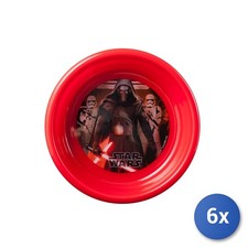 6X Deep Plates Home Star Wars Ep. 7 Disney In Polypropylene 16Cm