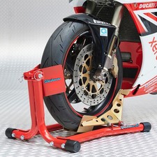 Datona  Motorradwippe rot f&uuml;r Motorr&auml;der 16-19 Zoll 100-140 mm +