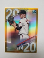 Bryce Jarvis 2020 Bowman Draft 20 in '20 Gold Refractor #'d 12/50