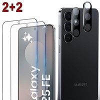 2X Schutzglas + 2X Kameraschutz FüR Samsung Galaxy S25 Fe Blasenfrei 9H HäRte