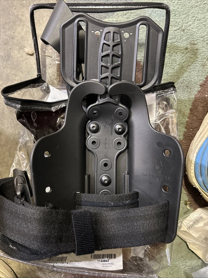Safariland® 6004 SLS™ STX Tactical Black RH Leg Rig Holster, 1911 5" WITH RAIL - Image 4 of 4