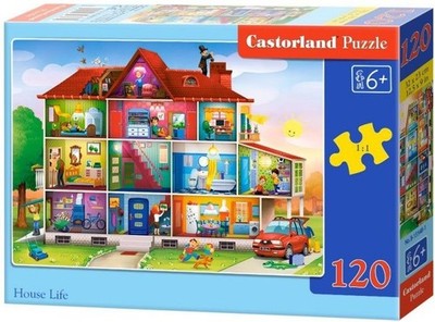 NEW Castorland Jigsaw Puzzle 120 Pieces 6+ Ages House Life