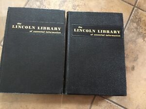 1959 THE LINCOLN LIBRARY OF ESSENTIAL INFORMATION VOLUME 1 & 2 PRINTING