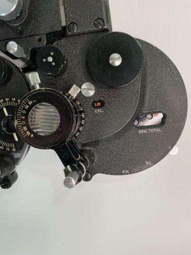 Phoroptor Bausch & Lomb Vintage Optical Optometrist Equipment Collectable Rare - Picture 4 of 13