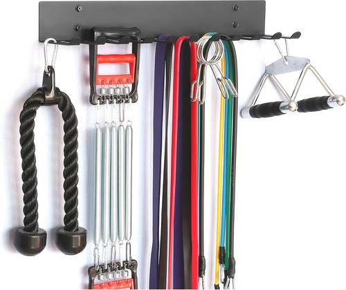 Multi-Purpose Gym Equipment Storage Rack Resistance Bands Storage Hanger Barb... - Imagen 2 de 8