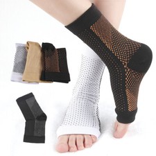 Gel Heel Sleeves Moisturizing Socks Ankle Cracked Foot Skin Protector Blister US
