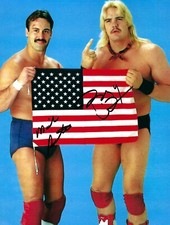 m2900  Barry Windham  Mike Rotunda USA Express signed Wrestling Photo w/COA