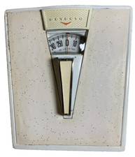 Vintage Detecto Bathroom Scale Mid Century 1950s Metal Glass Glitter MISSOURI