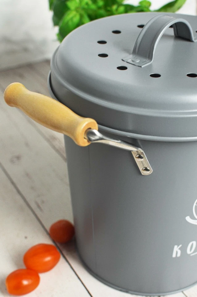 Komposteimer mit Aktivkohlefilter Kompostbehälter Mülleimer Eimer Abfalleimer - Bild 4 von 4