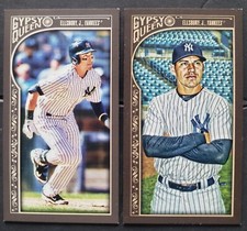 2015 TOPPS GYPSY QUEEN JACOBY ELLSBURY #83 MINI BASE CARD + SP VARIATION YANKEES