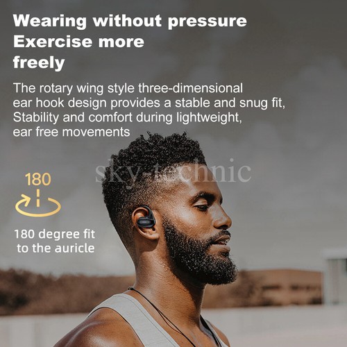 Wireless Bluetooth Headset Mobile Phone Hands Free Earpiece for Samsung iPhone - Bild 8 von 27