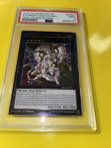 YuGiOh STELLARKNIGHT CONSTELLAR DIAMOND #SECE-EN051🔥PSA 9🔥1st ED-2015 ULTIMATE - Picture 7 of 12