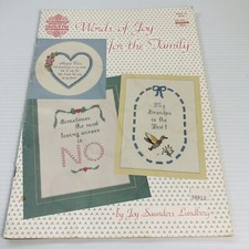 Words Of Joy For The Family Cross Stitch Pattern Booklet 75 Gloria  Pat