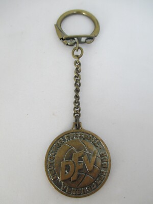 Porte-clés Vintage Métal DFV – Souvenir Football Allemagne De L'Est (RDA)