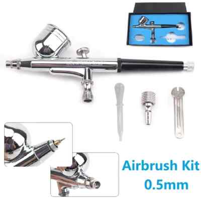 Airbrush Dual Action Air Brush Spritzpistole 0,5 mm Düse für Paint Art Tattoo