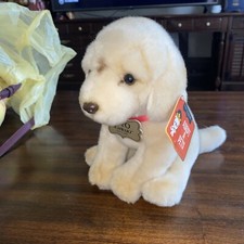 Fao Schwarz Yellow Labrador Plush Dog 11" New With Tags.