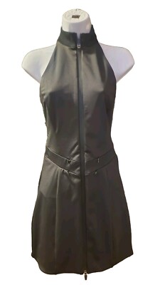 I Am Gia Short Black Zip Dress Sz S w/ Pockets/Strappy Low Back/High Halter Neck | eBay I Am Gia Short Black Zip Dress Sz S w/ Pockets/Strappy Low Back/High Halter Neck | eBay