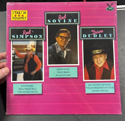 Red Simpson / Red Sovine/ Dave Dudley Vinyl Record, New & Still Sealed