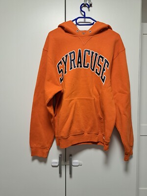 Syracuse Hoodie Pullover M Unisex Orange Hoodie Pullover USA Russell Athletic