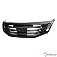 Topline For 2011-2012 Accord 4 Door Sedan MU Style Front Hood Bumper Grille -Blk