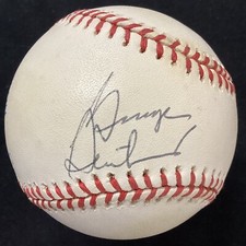 George Steinbrenner Signed Baseball GAB Budig NY Yankees Owner Autograph JSA 2