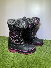 Dreampairs Kriver-1 Snow Boots Kids Size 11 Girls W/zipper Side Faux Fur
