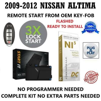 Keyless Remote Start Key Fob For 2009-2012 Nissan Altima, Maxima, Versa & Infiniti G25, G35, G37, 370Z