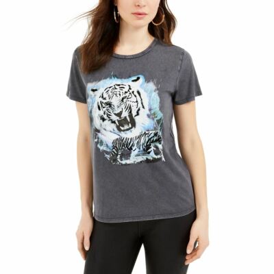 GUESS Women's Tiger Dream Easy Fit Tee Casual Shirt Top TEDO