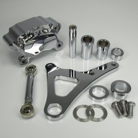 Dna Paughco Springer Front End Chrome Brake Mount W/ Caliper Left Or Right Side Dna Paughco Springer Front End Chrome Brake Mount W/ Caliper Left Or Right Side