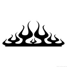 Flames Fire - Decal Sticker - Multiple Colors Sizes - Ebn7274 Flames Fire - Decal Sticker - Multiple Colors Sizes - Ebn7274