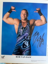 2001 WWE/ECW Rob Van Dam (RVD) Autographed 8x10