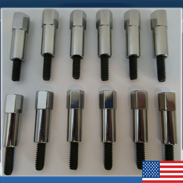 12PC CHROME VALVE COVER BOLT SET FITS SMALL BLOCK FORD 289 302 351W sbf