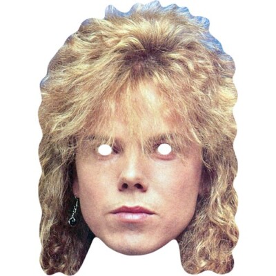 Joey Tempest Retro Europa Promi Karte Gesichtsmaske - Ready To Wear - Kostüm